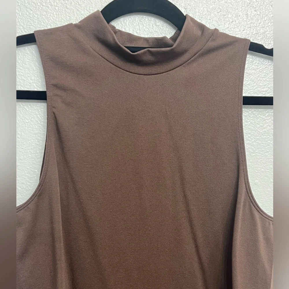a new day Sleeveless Brown Bodysuit - Picture 2 of 5